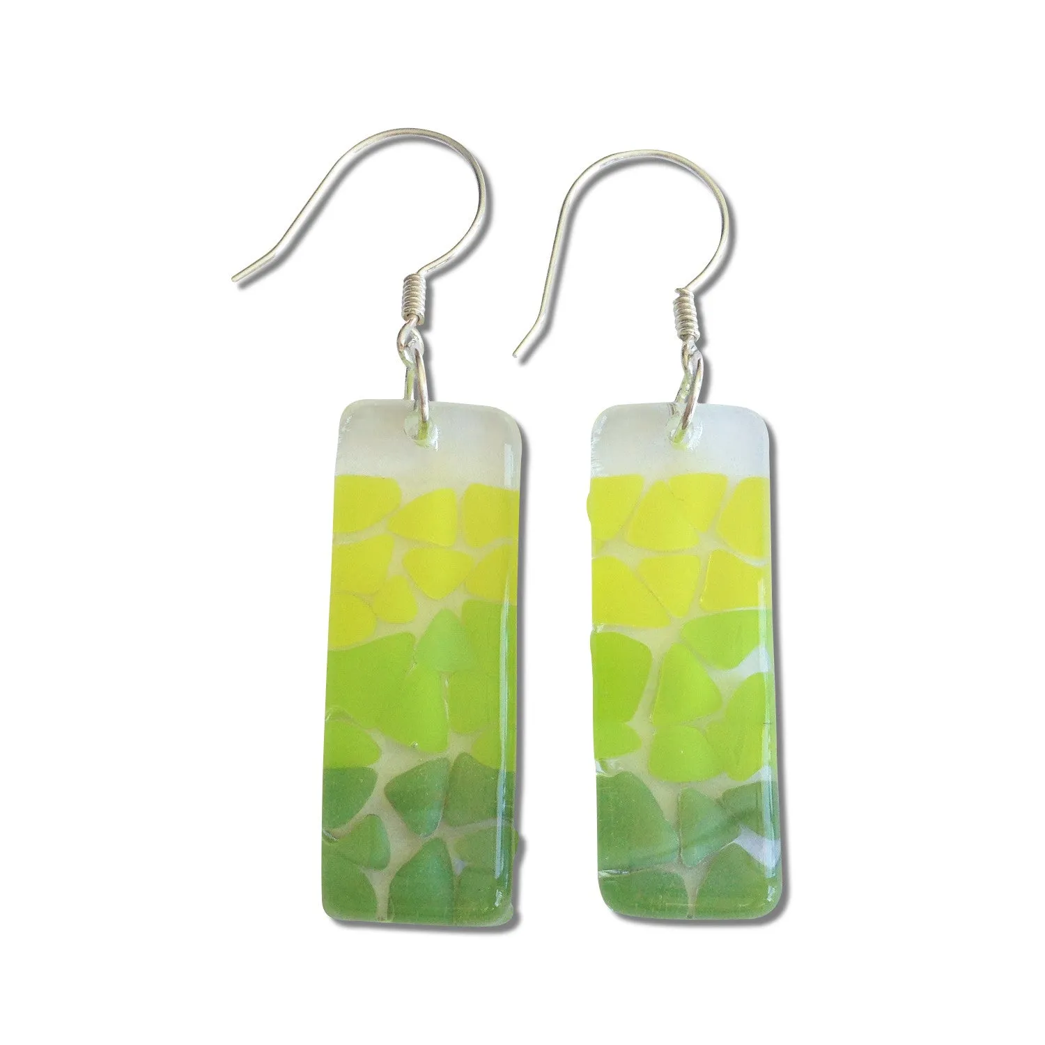 Picado Glass Earrings - Red