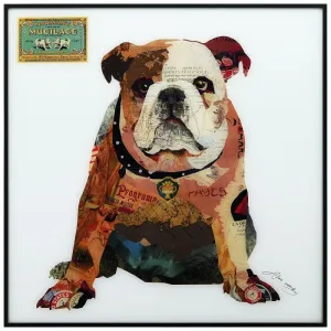 "Men's Best Bully" Dog Printed Wall Art