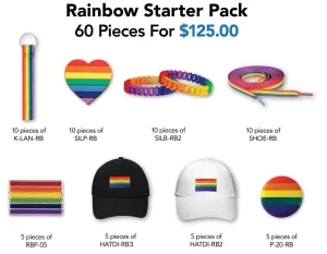 Rainbow Item Variety Pack (Small - 60 Pieces)