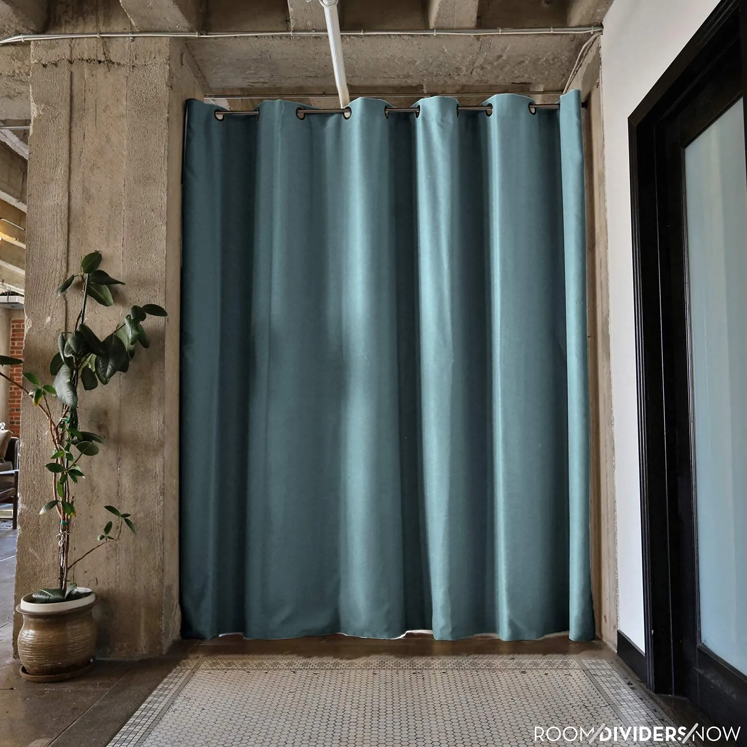 Room Divider Curtain, 9ft Tall X 15ft Wide (Seafoam)  Premium