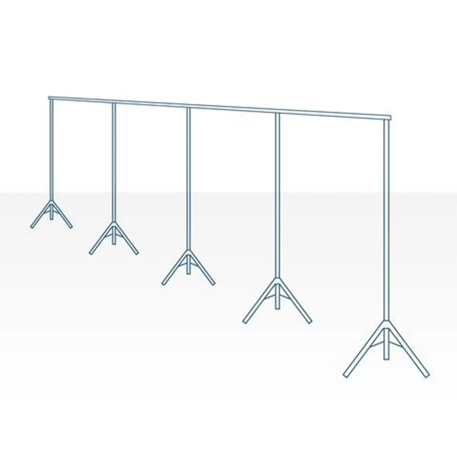 Room/Dividers/Now Freestanding Adjustable Room Divider Stand - X-Large, 37ft 6in - 50ft