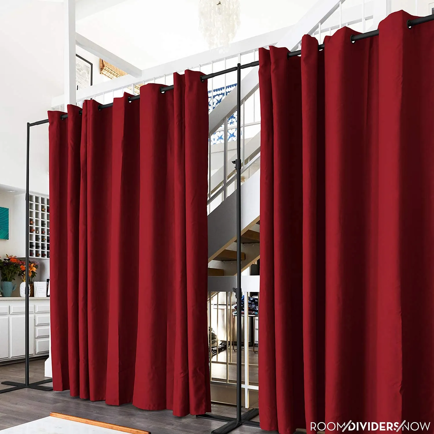 Room/Dividers/Now Premium Room Divider Curtain, 7ft Tall x 4ft Wide (Sierra Red