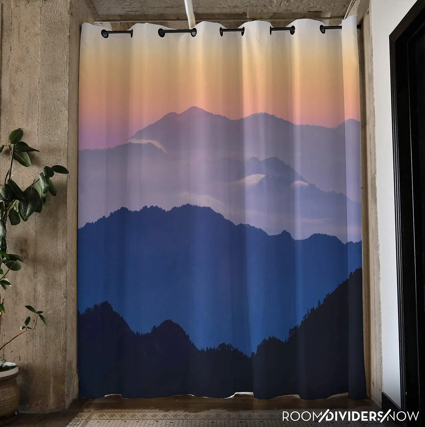 Room/Dividers/Now Premium Room Divider Curtain - Misty Mountains