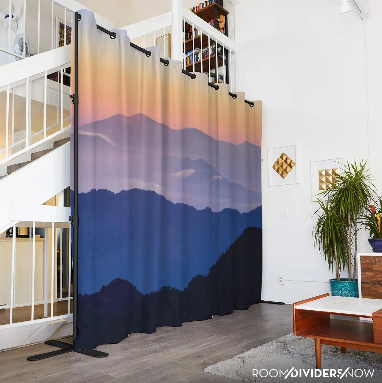 Room/Dividers/Now Premium Room Divider Curtain - Misty Mountains