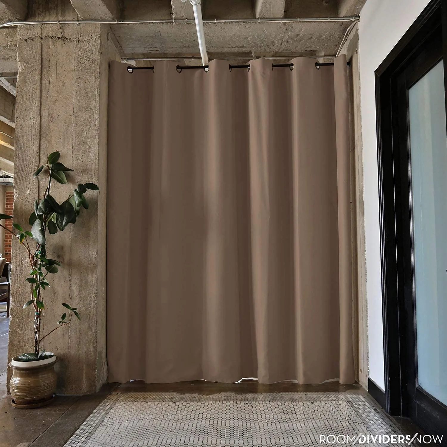 Room/Dividers/Now Premium Room Divider Curtain - Mocha