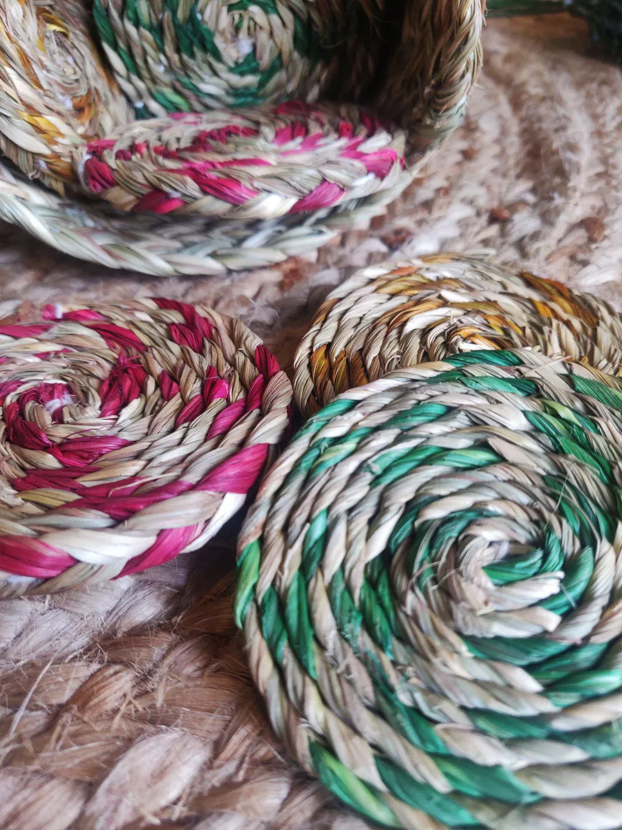 Sabai Grass Colourful Coasters