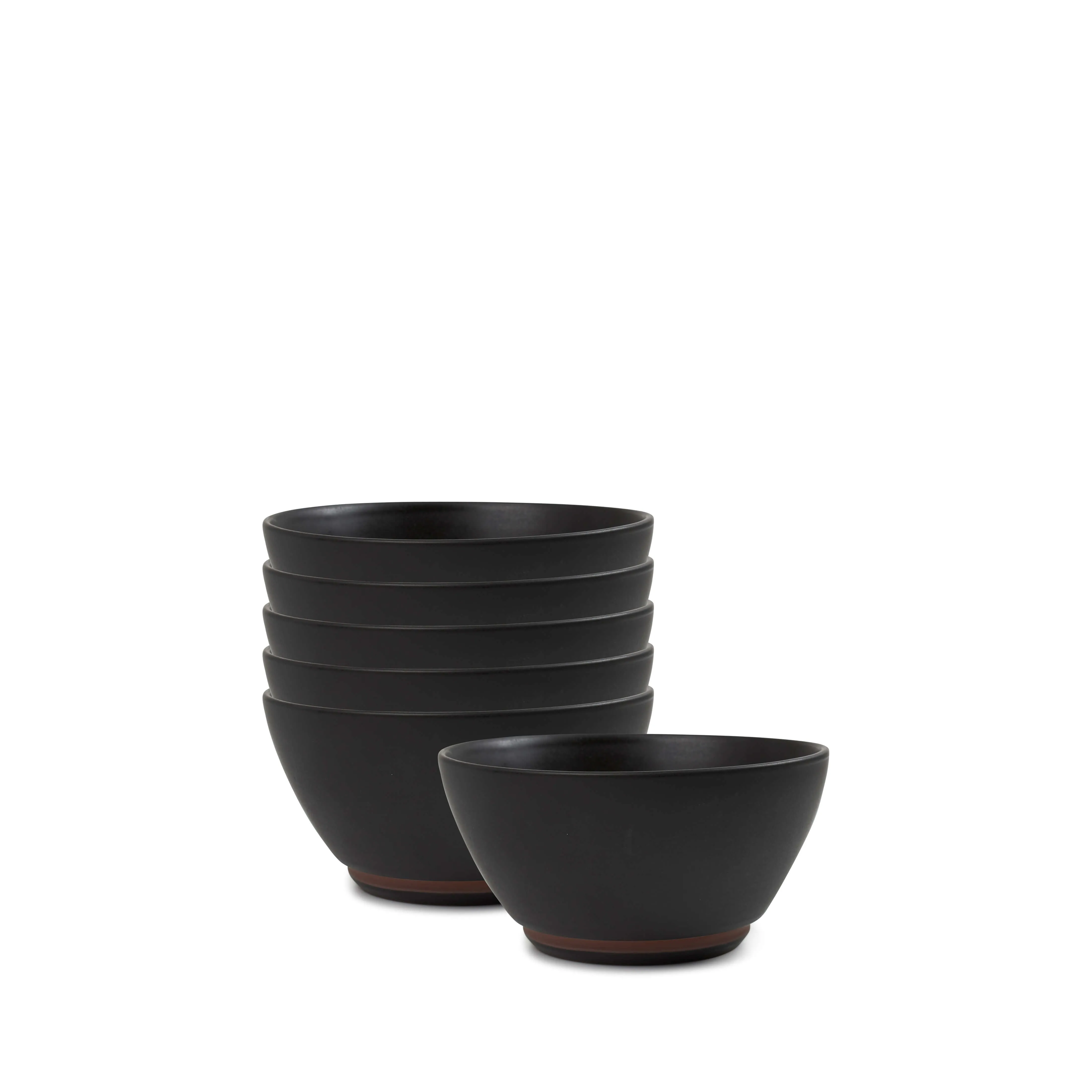 Shari Noodle Bowls 18 x 9cm - Set of 6 - Onyx