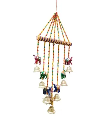 Shree Shyam Art and Handicraft Handmade Decorative Rajasthani Design Hanging Handmade Wall Hanging for Garden/Door Decoration