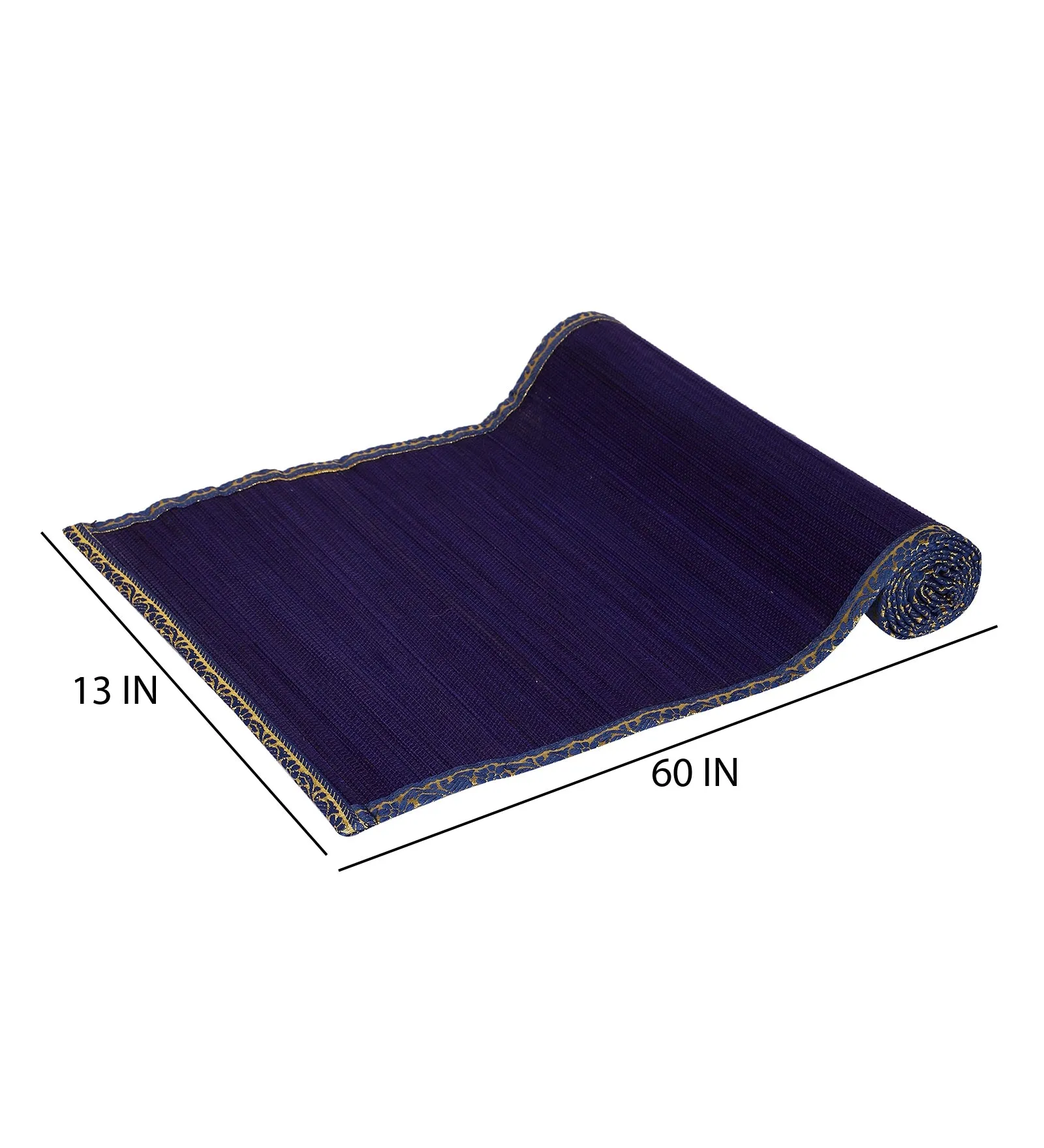 SILPAKARMAN Bamboo Dining Mats - Purple  (Set of 13)