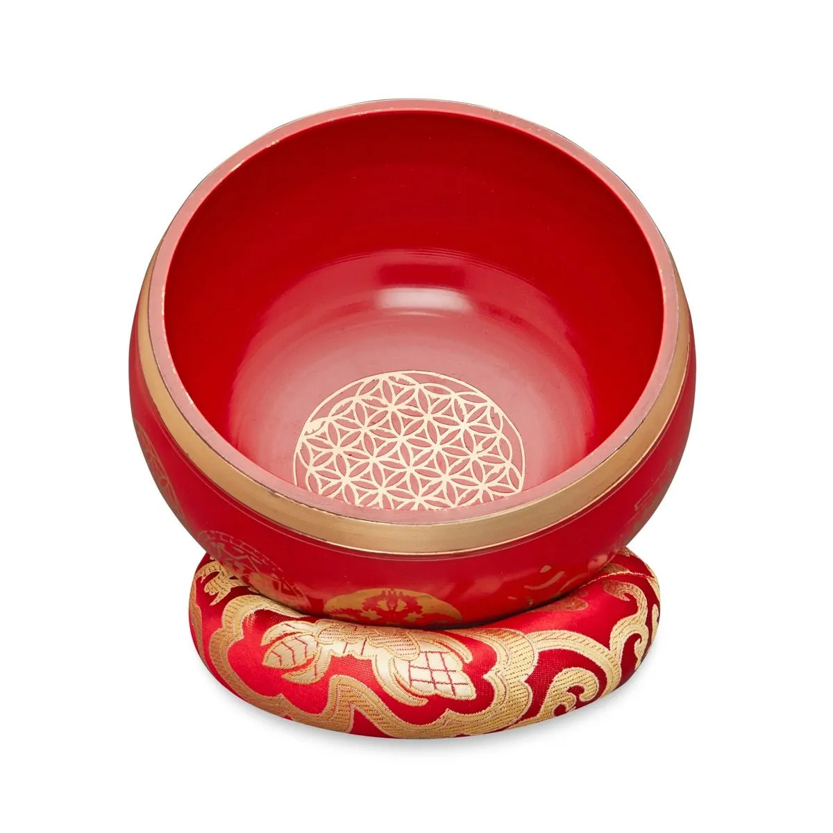 Singing Bowls Sacred Symbol Bowls- SacredSymbol Red- 35 inches