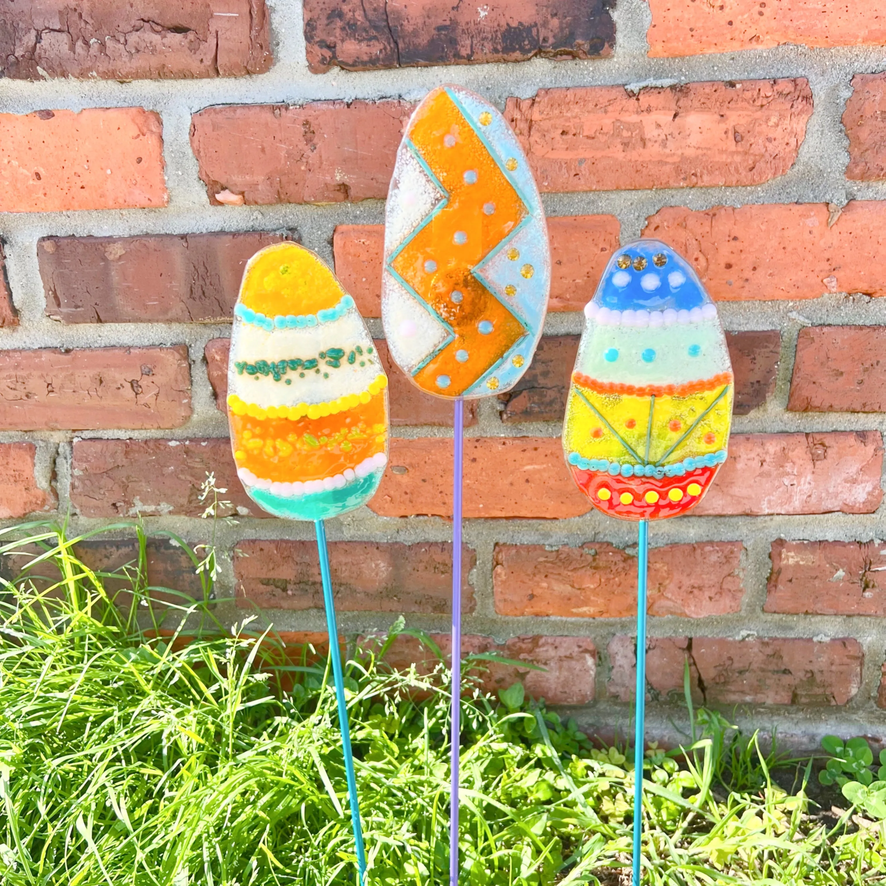 Small Easter Egg Garden Stake