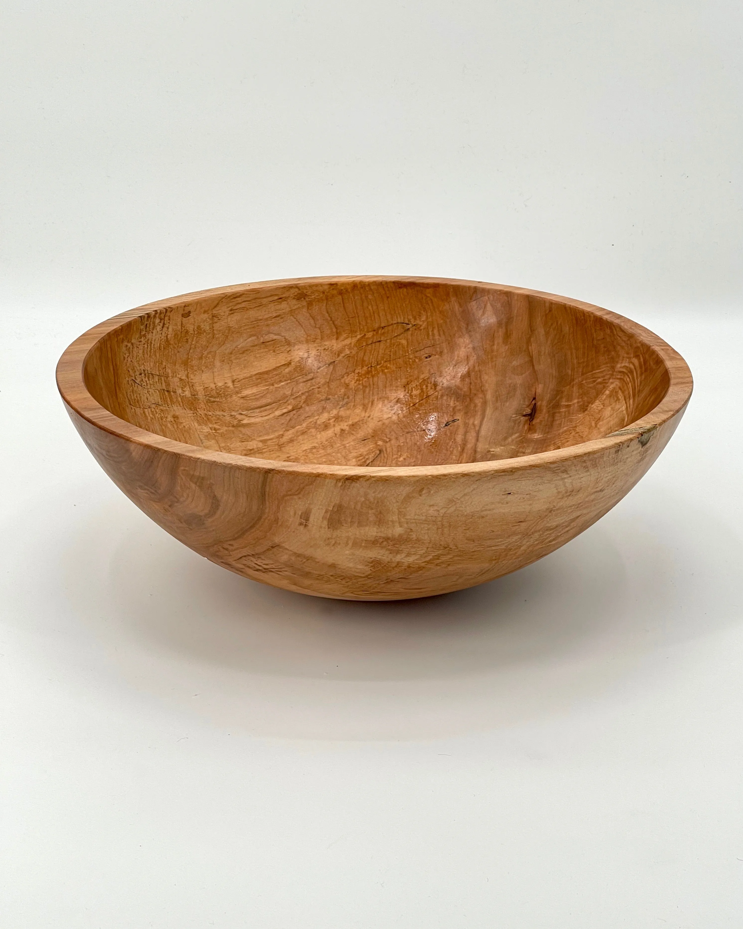 Spalted Ambrosia Maple Round Wooden Bowls