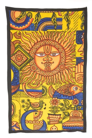 Sun Ohm Collage Tapestry