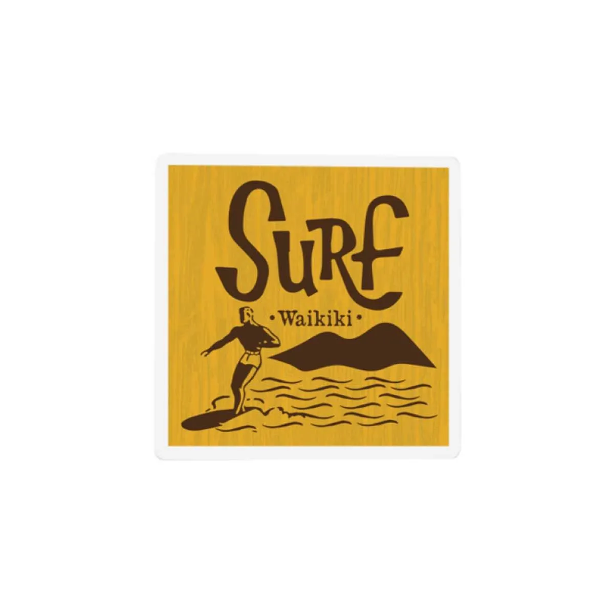 Surf Waikiki Ceramic Coaster