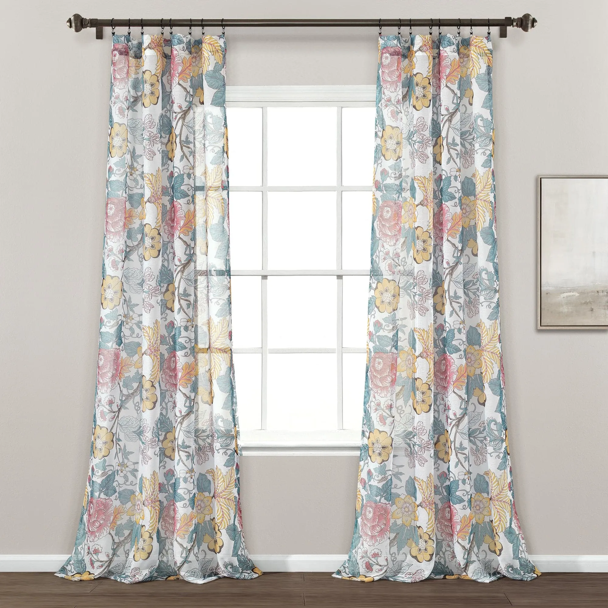 Sydney Sheer Window Curtain Panel Set