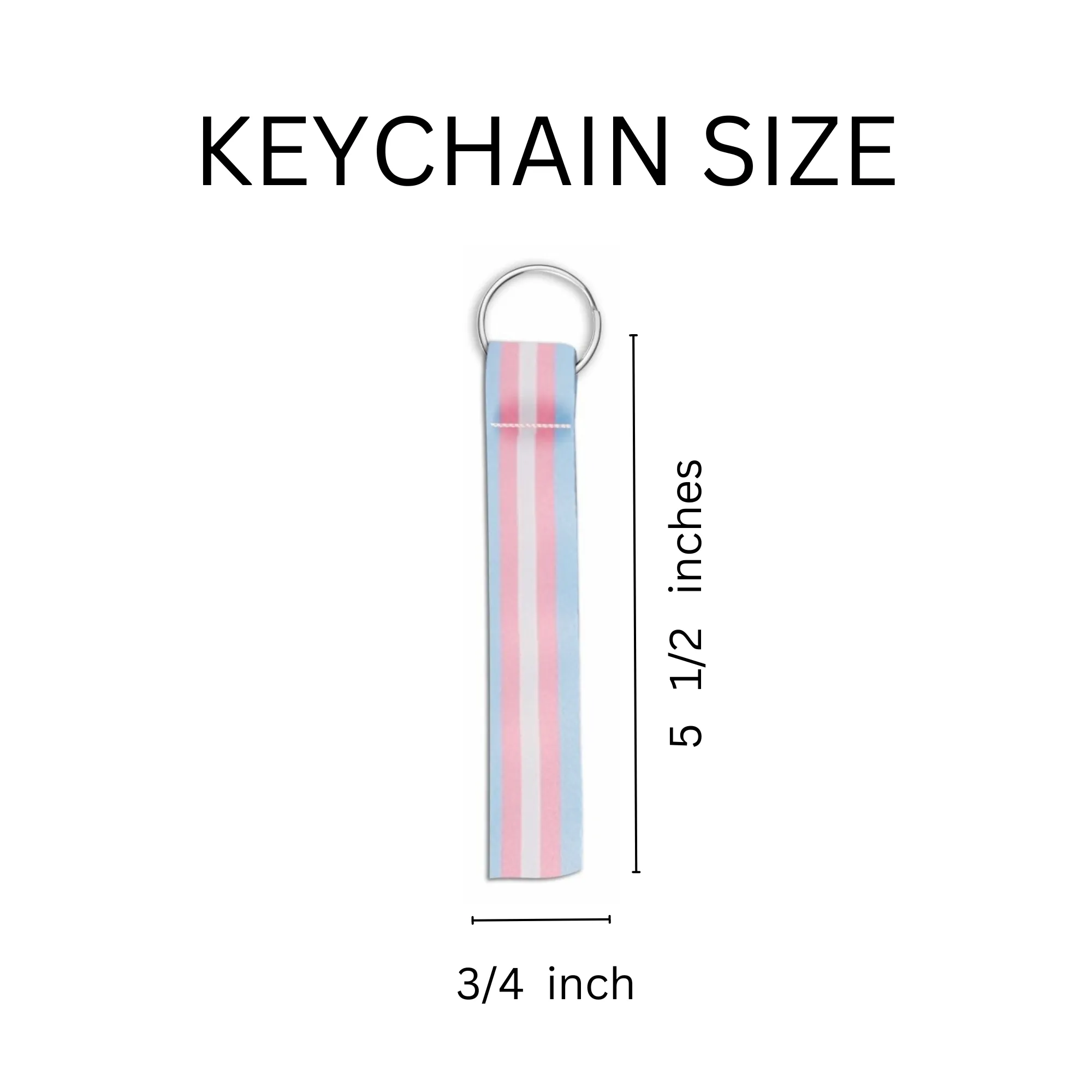 Transgender Flag Lanyard Style Keychains