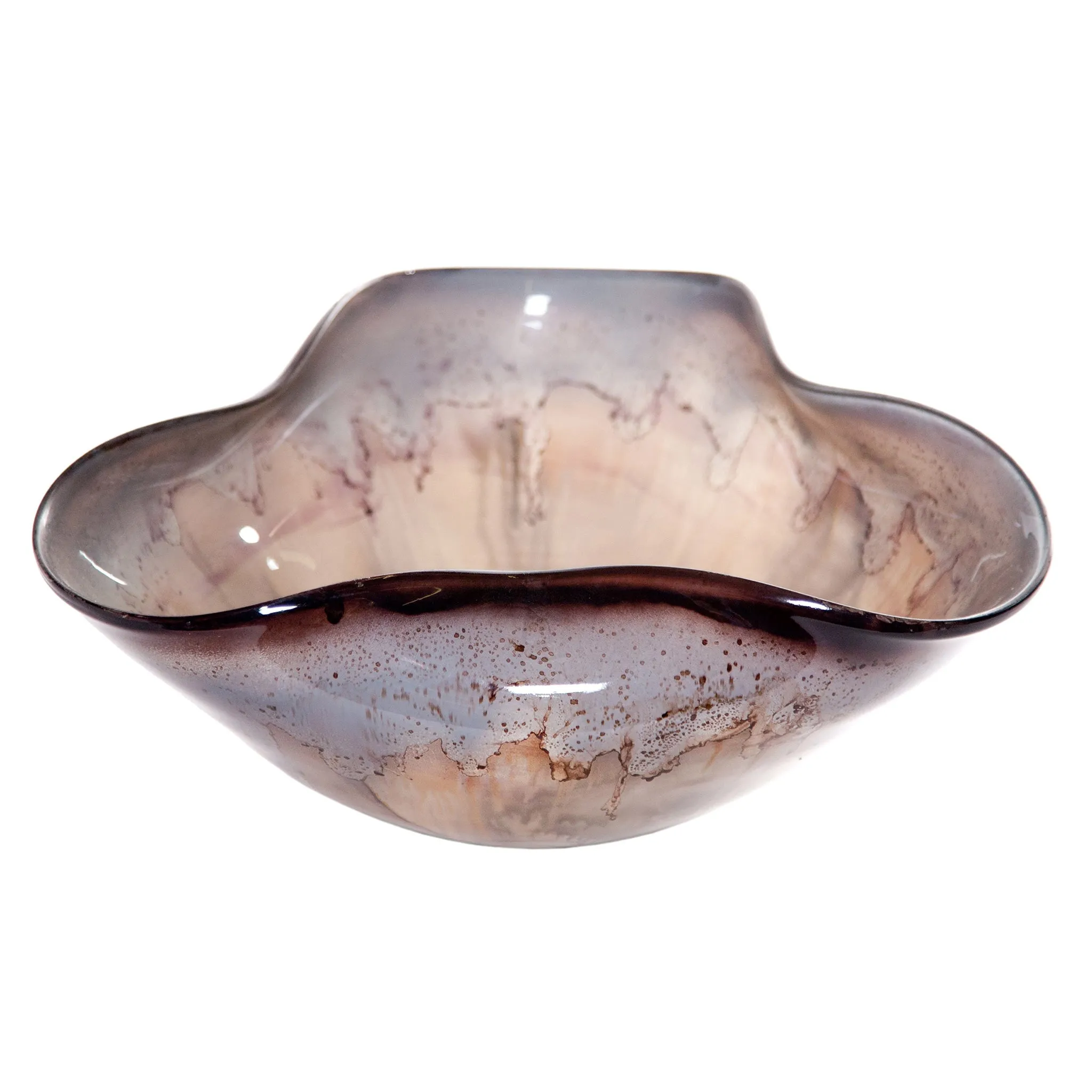 Tuscan Folded Triangle Glass Bowl