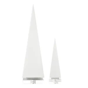 Uttermost Great Pyramids Sculpture In White, S/2