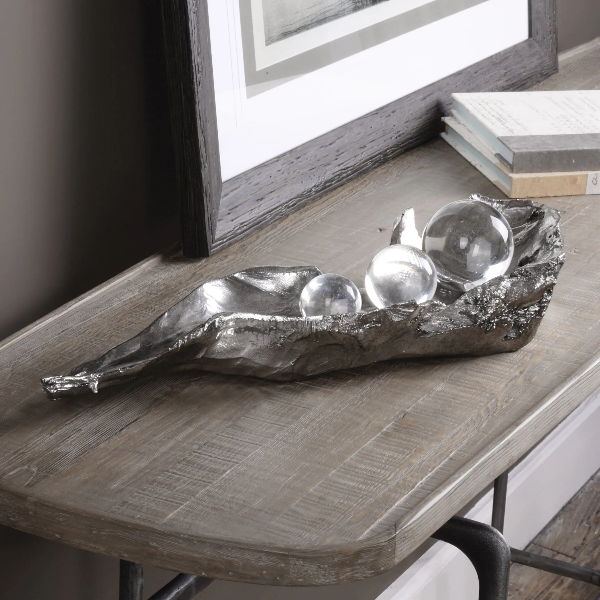 Uttermost Three Peas In A Pod Metallic Sculpture