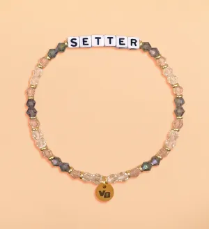 Volleyball Position Word Letter Bead Bracelet - SETTER