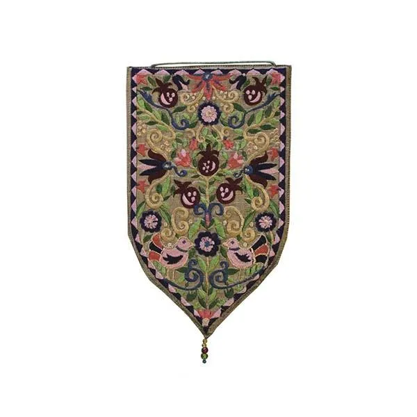 Wall Hanging - Special Shape - Large pomegranates gold