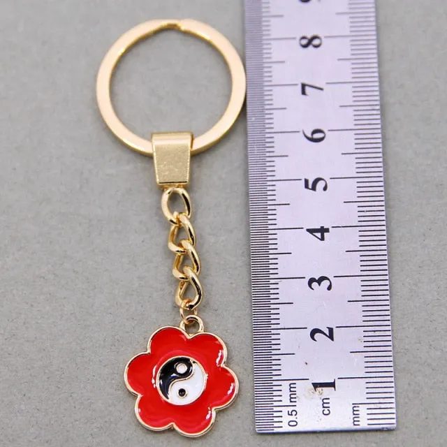 Yin Yang Keychain Charm Symbol Lucky Keychain Lucky