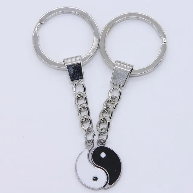 Yin Yang Keychain Charm Symbol Lucky Keychain Lucky