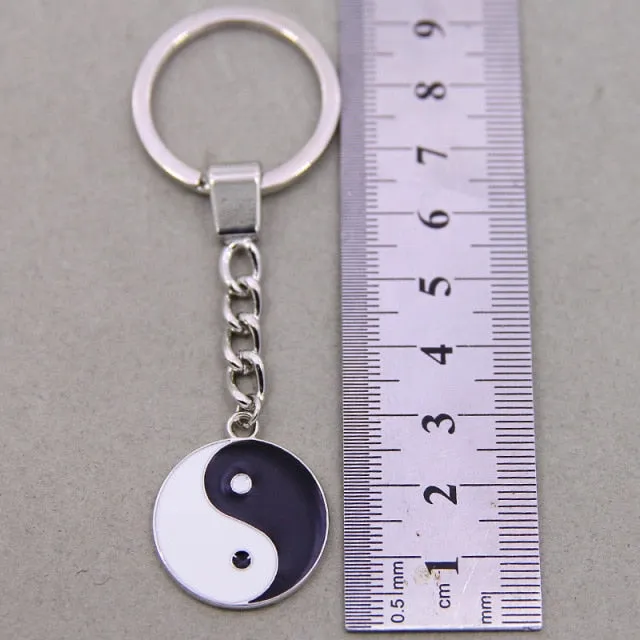 Yin Yang Keychain Charm Symbol Lucky Keychain Lucky