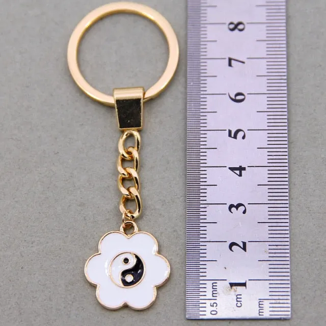 Yin Yang Keychain Charm Symbol Lucky Keychain Lucky