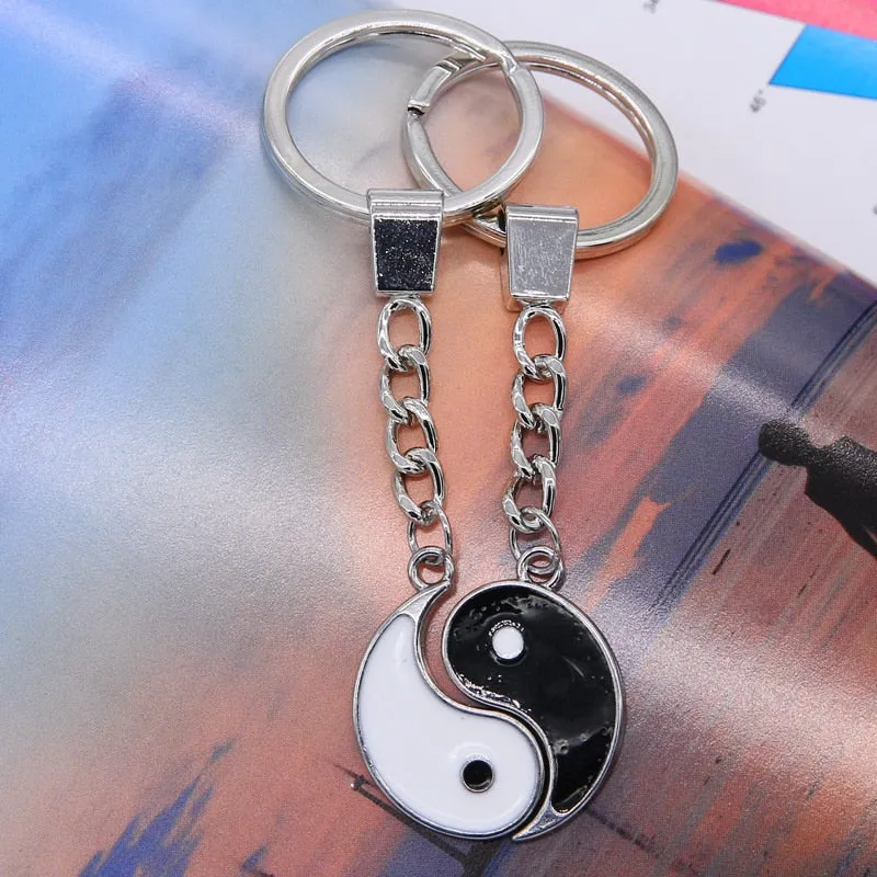 Yin Yang Keychain Charm Symbol Lucky Keychain Lucky