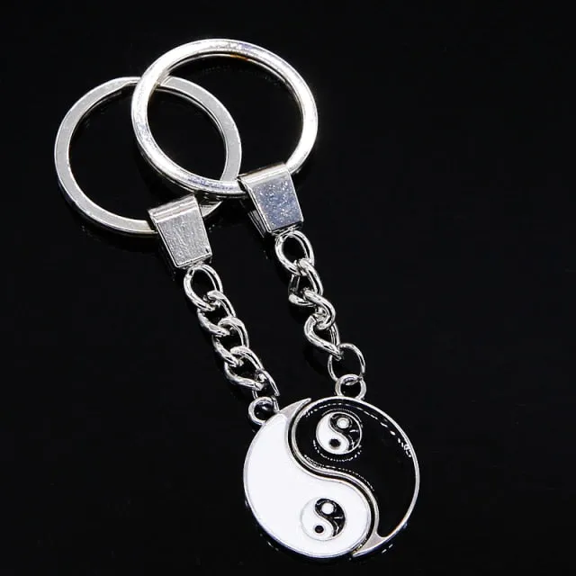 Yin Yang Keychain Charm Symbol Lucky Keychain Lucky