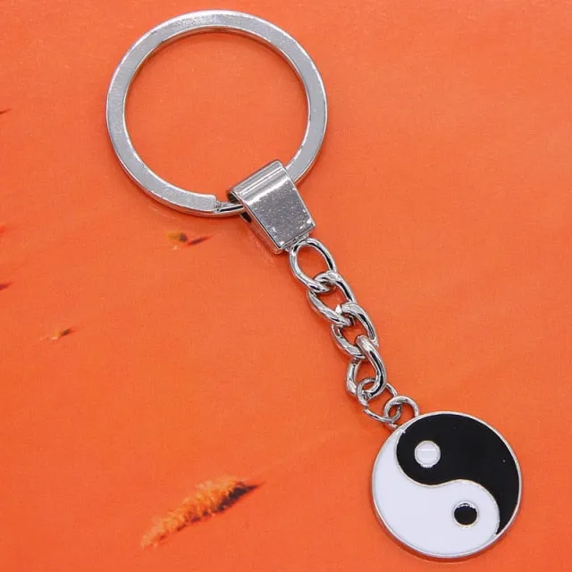 Yin Yang Keychain Charm Symbol Lucky Keychain Lucky