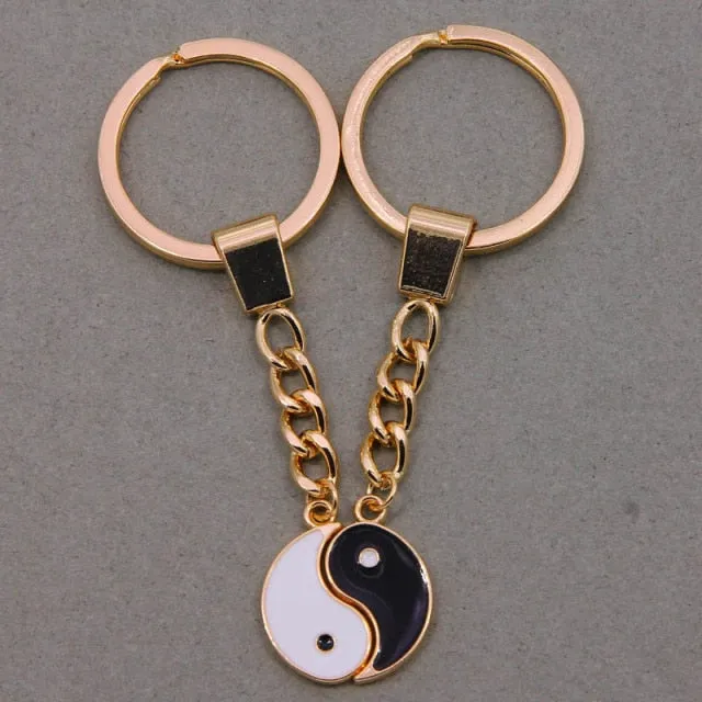 Yin Yang Keychain Charm Symbol Lucky Keychain Lucky