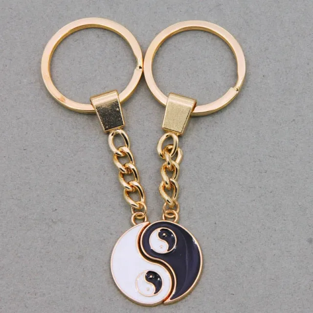 Yin Yang Keychain Charm Symbol Lucky Keychain Lucky