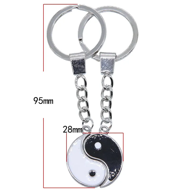 Yin Yang Keychain Charm Symbol Lucky Keychain Lucky