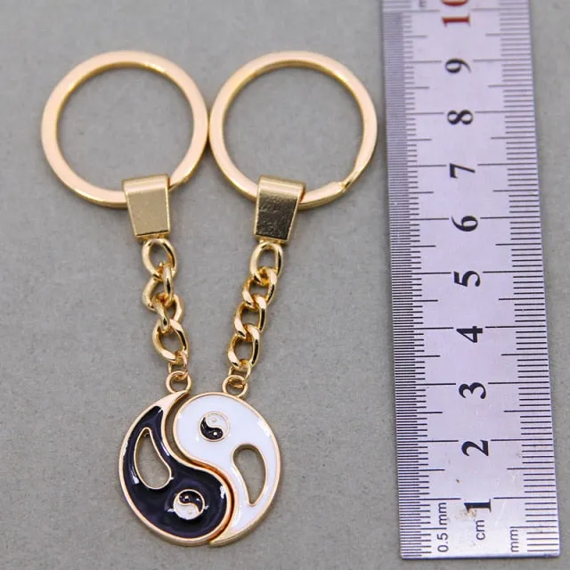 Yin Yang Keychain Charm Symbol Lucky Keychain Lucky